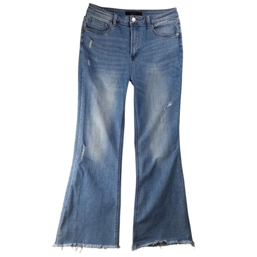 Risen Ultra High Rise Flare Blue Jeans SZ 31/13JR